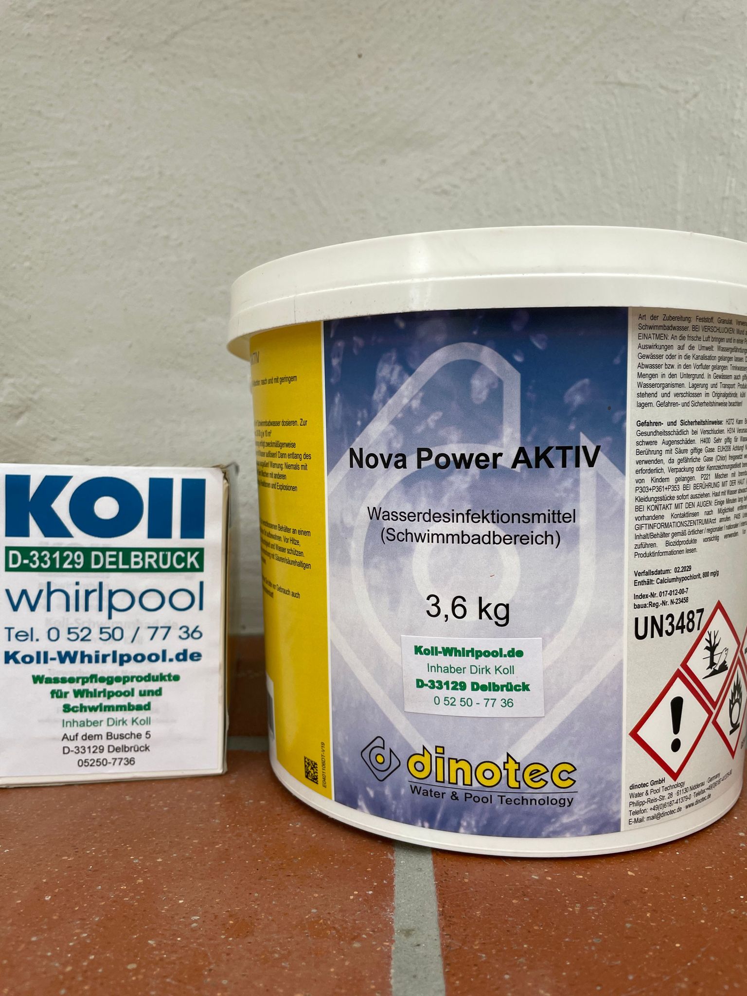 1010-113-00 Nova Power AKTIV desinfektion 3,6 kg Koll-Dinotec